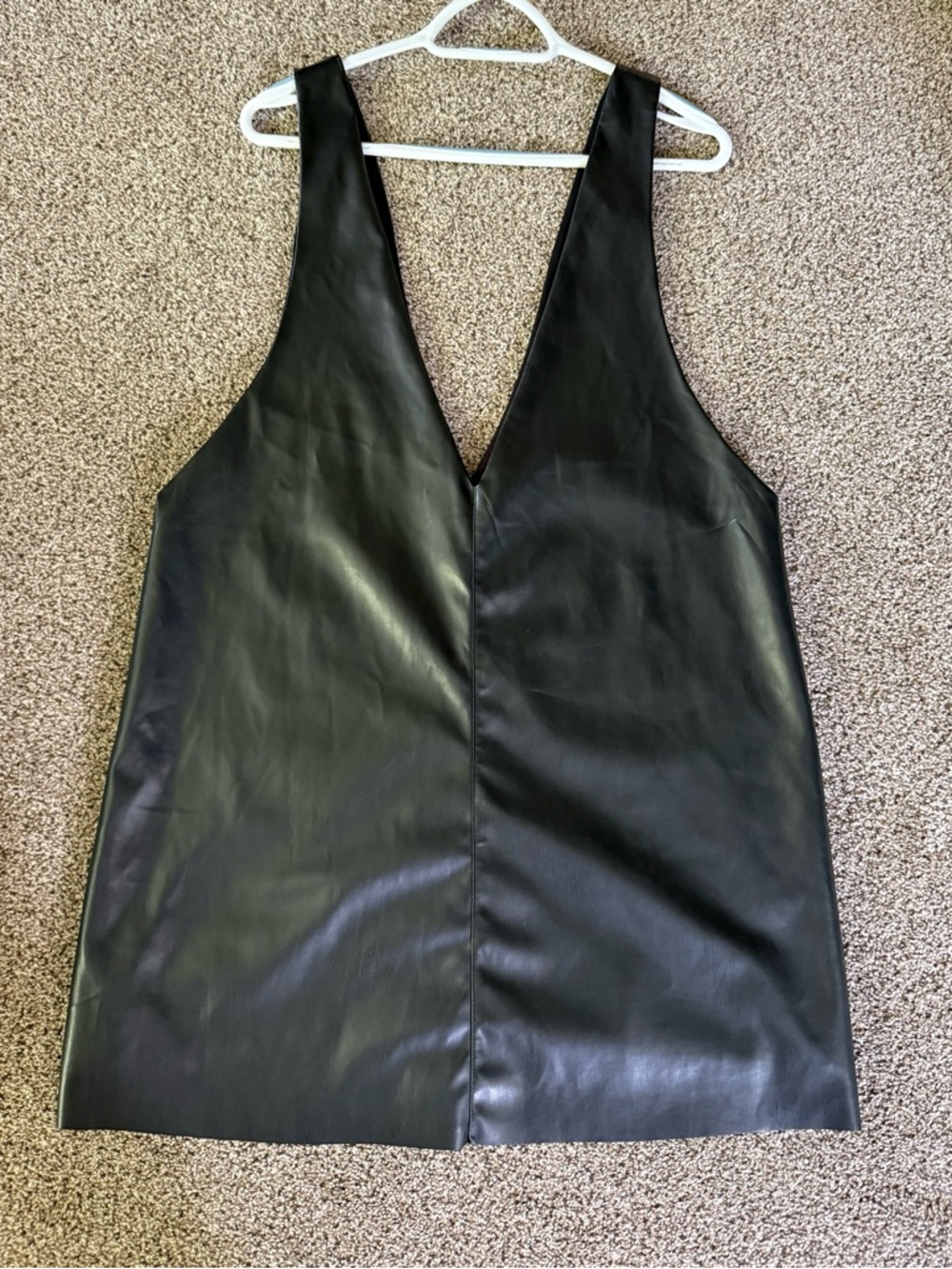 Sunday in Brooklyn Black Faux Leather Mini Dress
